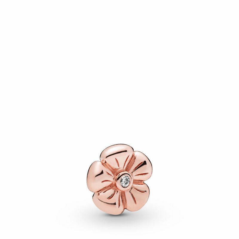 Pandora Classic Flower Petite Charm Clearance NZ, Pandora Rose™ (836915-JID)